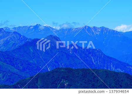 從五龍山看到的翠山和赤牛山。 從五龍山看到的翠山和赤牛山。 137934654