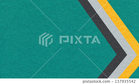 Dark teal paper texture background with yellow black chevron stripes and copy space for banner, presentation, template Dark teal paper texture background with yellow black chevron stripes and copy space for banner, presentation, template 137935542