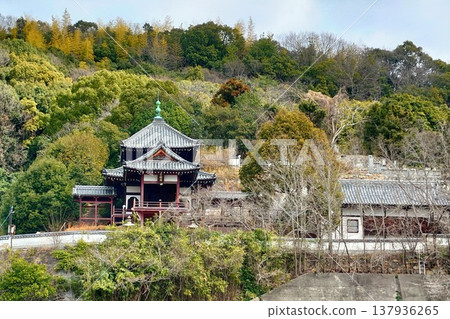 位於竹原市（廣島縣）歷史保護區內的聖峰寺及文名閣 137936265