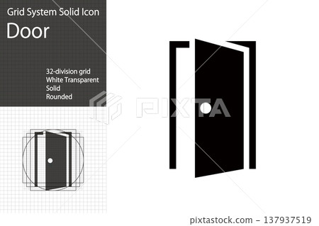 一個簡單的門圖標,代表入口的圖標。 一個簡單的門圖標,代表入口的圖標。 137937519