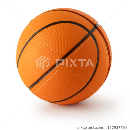 Basketball game ball textured surface orange 137937764