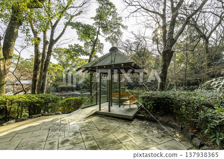Atsuta Shrine, South Pond, Bench, Nagoya City, Aichi Prefecture Atsuta Shrine, South Pond, Bench, Nagoya City, Aichi Prefecture 137938365