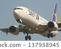 Passenger plane landing 137938945