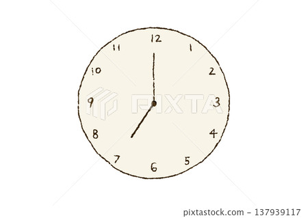 Clock 7 o'clock 19:00 137939117
