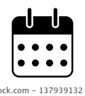 Simple and cute calendar illustration 137939132