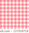 Pink and red gingham seamless pattern. Classic plaid checkered background for nursery, textiles, digital design and scrapbooking. 137939718
