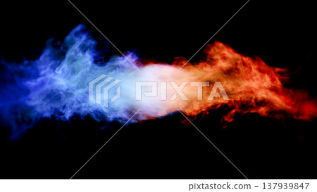 火、火焰、爆炸、爆裂、煙霧、CG、背景、3D、插圖 137939847