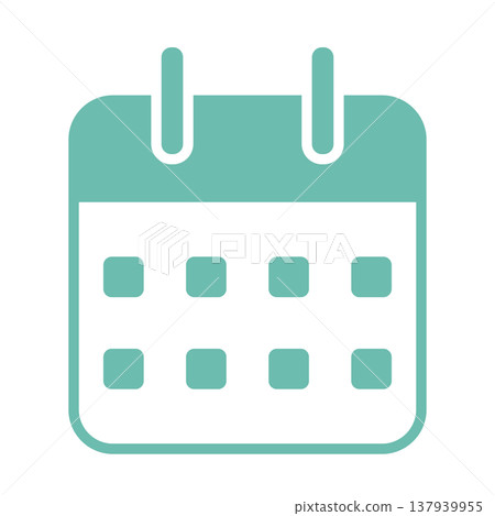 A gentle green calendar illustration A gentle green calendar illustration 137939955