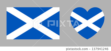 Scotland rectangular, heart flag stickers, badges. Set of Scottish rectangle, heart symbols. Flag button, banner, icon, background. Scotland rectangular, heart flag stickers, badges. Set of Scottish rectangle, heart symbols. Flag button, banner, icon, background. 137941246