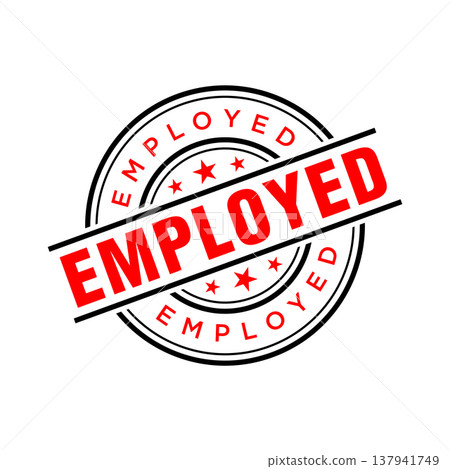 Employed Letter Rubber Stamp Template Design Employed Letter Rubber Stamp Template Design 137941749