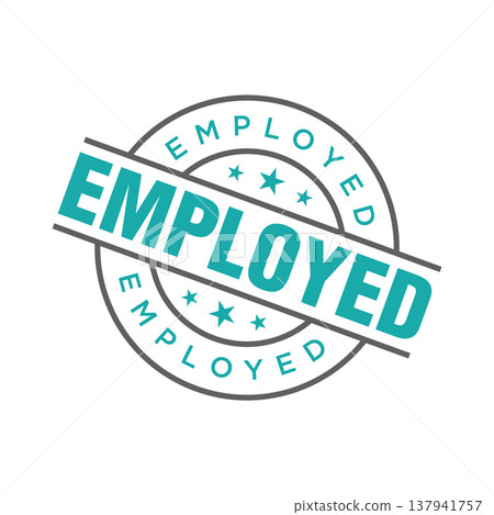 Employed Letter Rubber Stamp Template Design Employed Letter Rubber Stamp Template Design 137941757