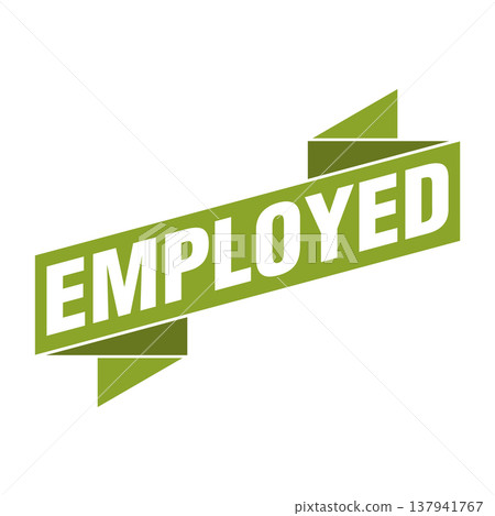Employed Letter Rubber Stamp Template Design 137941767