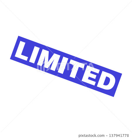 Limited Letter Rubber Stamp Vector Design Template 137941778