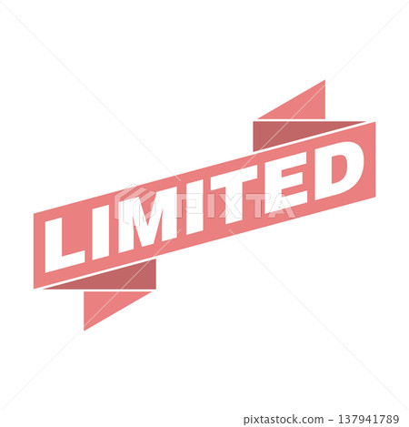 Limited Letter Rubber Stamp Vector Design Template 137941789