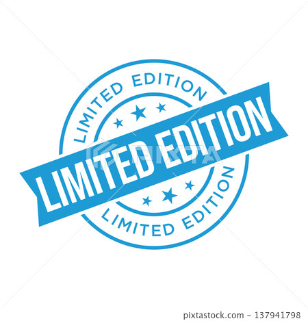 Limited Edition Letter Rubber Stamp Vector Design Template Limited Edition Letter Rubber Stamp Vector Design Template 137941798