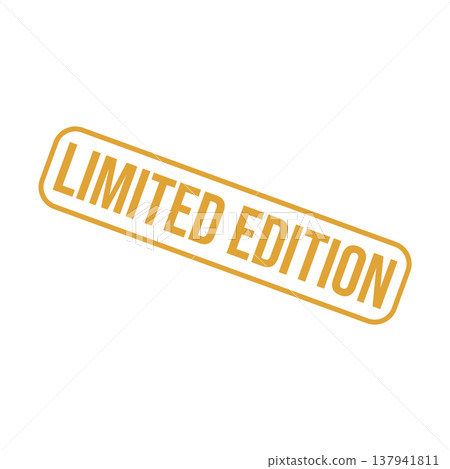 Limited Edition Letter Rubber Stamp Vector Design Template Limited Edition Letter Rubber Stamp Vector Design Template 137941811