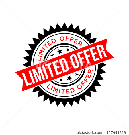 Limited Offer Letter Rubber Stamp Vector Design Template Limited Offer Letter Rubber Stamp Vector Design Template 137941819