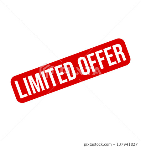 Limited Offer Letter Rubber Stamp Vector Design Template 137941827