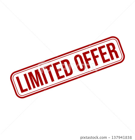 Limited Offer Letter Rubber Stamp Vector Design Template Limited Offer Letter Rubber Stamp Vector Design Template 137941838