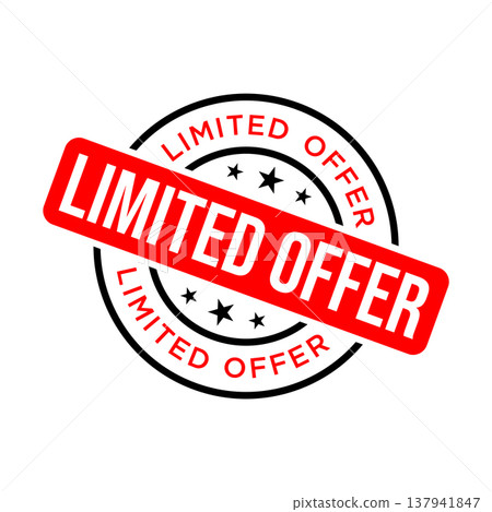 Limited Offer Letter Rubber Stamp Vector Design Template Limited Offer Letter Rubber Stamp Vector Design Template 137941847