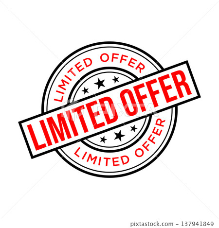 Limited Offer Letter Rubber Stamp Vector Design Template Limited Offer Letter Rubber Stamp Vector Design Template 137941849