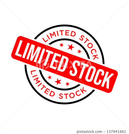 Limited Stock Letter Rubber Stamp Vector Design Template 137941862