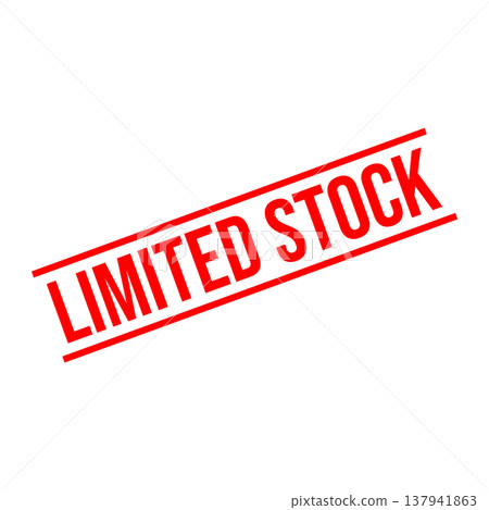 Limited Stock Letter Rubber Stamp Vector Design Template 137941863