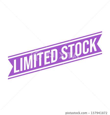 Limited Stock Letter Rubber Stamp Vector Design Template 137941872