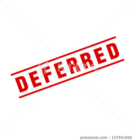 Deferred Letter Rubber Stamp Template Design Deferred Letter Rubber Stamp Template Design 137941888