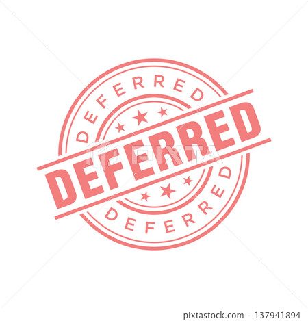 Deferred Letter Rubber Stamp Template Design Deferred Letter Rubber Stamp Template Design 137941894