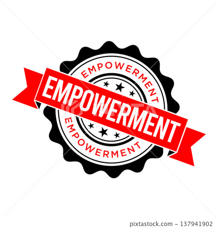 Empowerment Letter Rubber Stamp Template Design 137941902