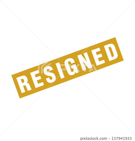 Resigned Letter Rubber Stamp Template Design Resigned Letter Rubber Stamp Template Design 137941933