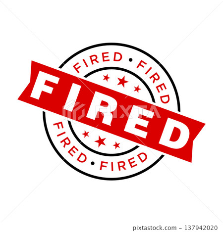 Fired Letter Rubber Stamp Template Design 137942020