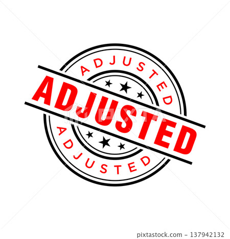 Adjusted Letter Rubber Stamp Template Design 137942132