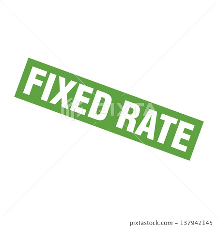 Fixed Rate Letter Rubber Stamp Template Design 137942145