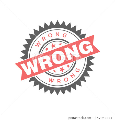 Wrong Letter Rubber Stamp Template Design Wrong Letter Rubber Stamp Template Design 137942244
