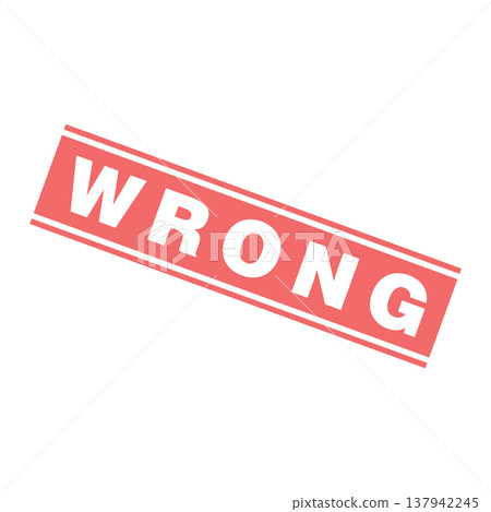 Wrong Letter Rubber Stamp Template Design Wrong Letter Rubber Stamp Template Design 137942245