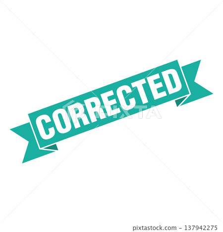 Corrected Letter Rubber Stamp Template Design Corrected Letter Rubber Stamp Template Design 137942275
