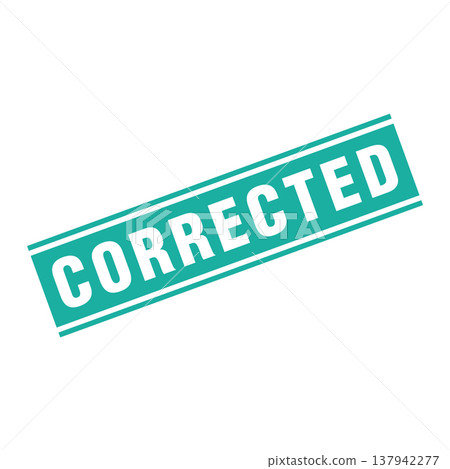 Corrected Letter Rubber Stamp Template Design Corrected Letter Rubber Stamp Template Design 137942277