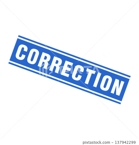 Correction Letter Rubber Stamp Template Design Correction Letter Rubber Stamp Template Design 137942299