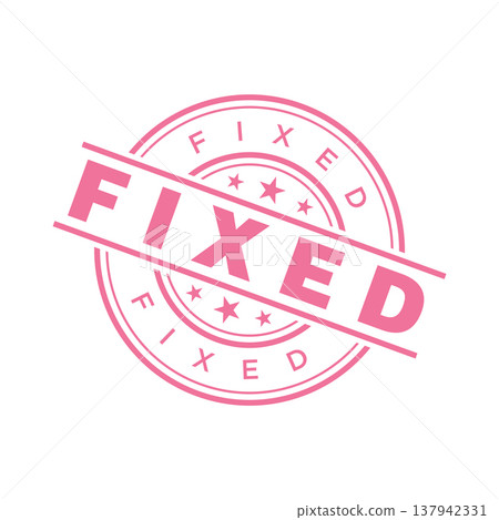 Fixed Letter Rubber Stamp Template Design Fixed Letter Rubber Stamp Template Design 137942331