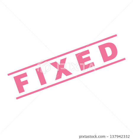 Fixed Letter Rubber Stamp Template Design 137942332