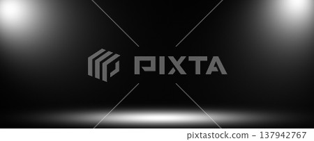 Dual Spotlight Banner Dual Spotlight Banner 137942767