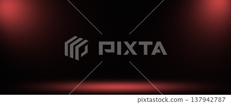 Bright Red Banner 137942787