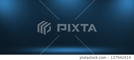 Muted Blue Banner 137942814