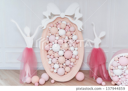 Elegant Dance Display. Charming Dance Scene With Soft Pastel Tones And Artistic Framing Elegant Dance Display. Charming Dance Scene With Soft Pastel Tones And Artistic Framing 137944859