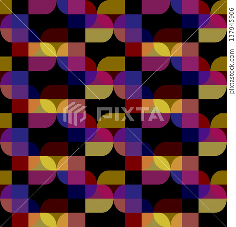 Vector seamless abstract black pattern 137945906