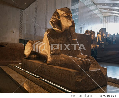 The Sphinx statue of an ancient Egyptian pharaoh The Sphinx statue of an ancient Egyptian pharaoh 137946353
