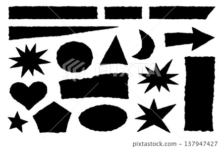 Shape vector frame for paper rectangle jagged and border grunge box. Background banner edge for label illustration shape and set texture rough. Shape abstract sticker for paper square vector Shape vector frame for paper rectangle jagged and border grunge box. Background banner edge for label illustration shape and set texture rough. Shape abstract sticker for paper square vector 137947427