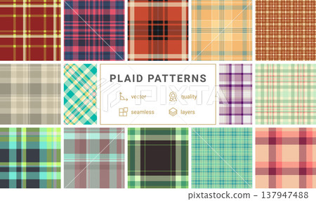 Plaid pack ideal for mixed creative projects. Works for journals, notebooks, apparel, and digital presentations. Plaid pack ideal for mixed creative projects. Works for journals, notebooks, apparel, and digital presentations. 137947488